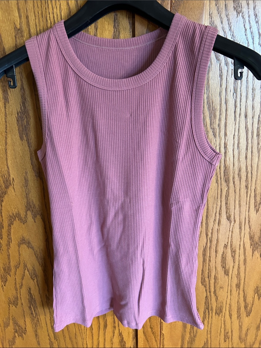 Woolx Sleeveless Ribbed Tank Top - Mesa Rose